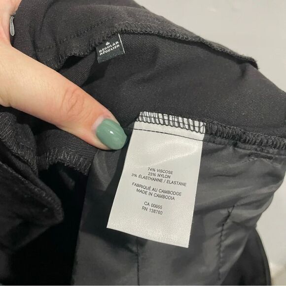 RW & CO THe iconic ankle pants NWT black size 6 ponte - Picture 5 of 6